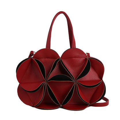 Womens Red Small Handbag Crossbody Or Shoulder Tote Style
