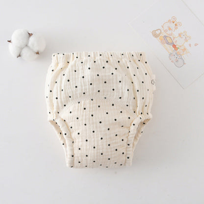 Gauze Cotton Baby's Ring Urine Training Pants Pure Diaper Pants