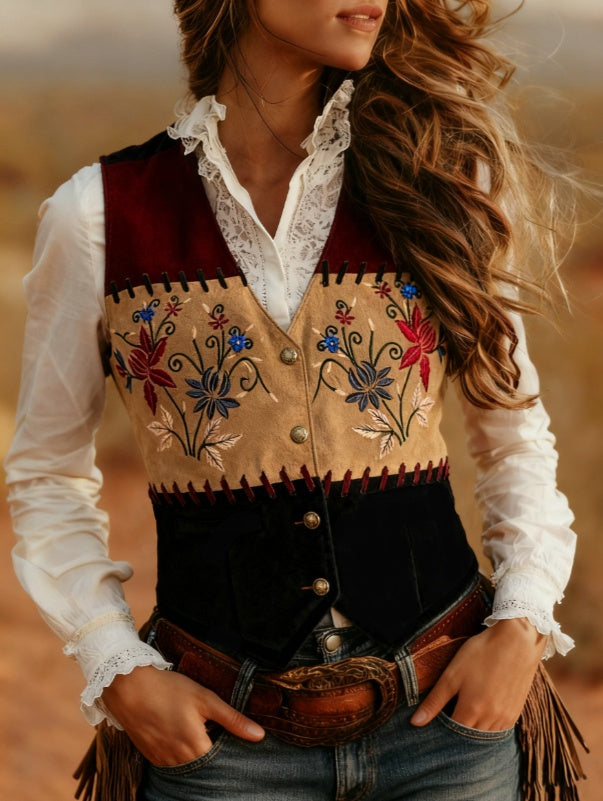 Casual Sleeveless V-neck Slim-fit Vest