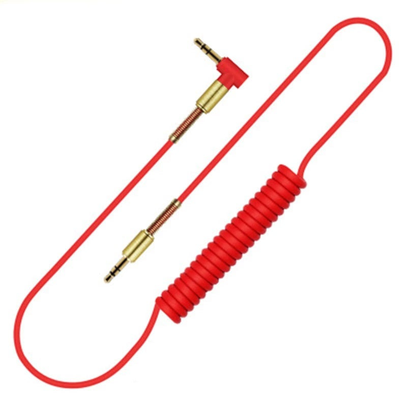 35mm Spring Elbow 35 Male-to-male Retractable Audio Car Audio Cable