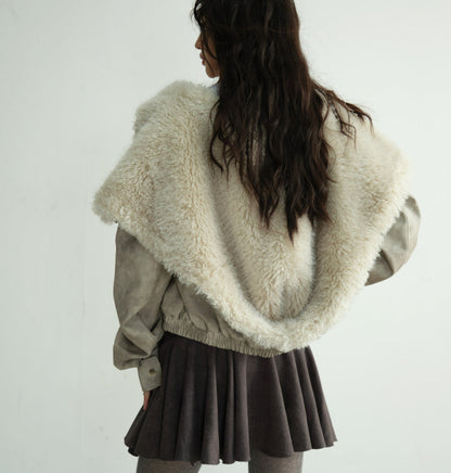 Hooded Post-apocalyptic PU Leather Quilted Jacket