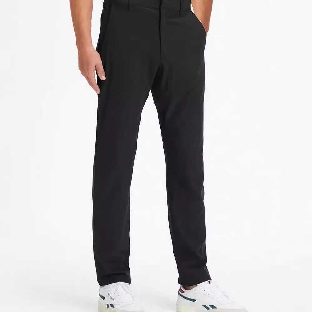 Casual Truly Slim-fit Plus-size Solid-color Mens Dress Pants