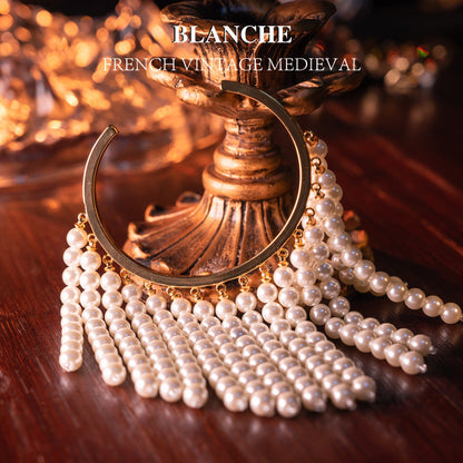 Glass Pearl Grace Retro Elegant Tassel Bracelet