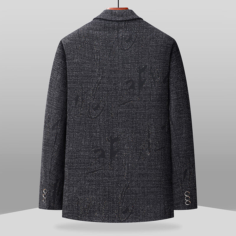 Male Solid Color Business-style Dads Thin Jacket
