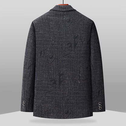 Male Solid Color Business-style Dads Thin Jacket
