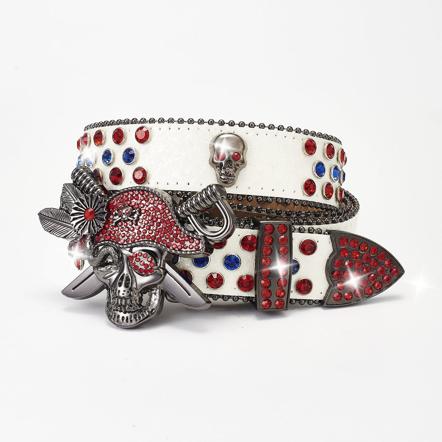 Punk Pirate Rhinestone Punk Fashion Belt