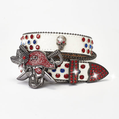 Punk Pirate Rhinestone Punk Fashion Belt