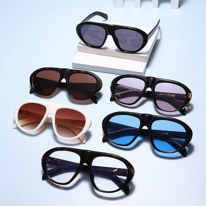 3706 Oversized Aviator Sunglasses, Fashion UV400 Shades For European & American Markets, Ideal For Amazon & Tk Cross-border E-commerce