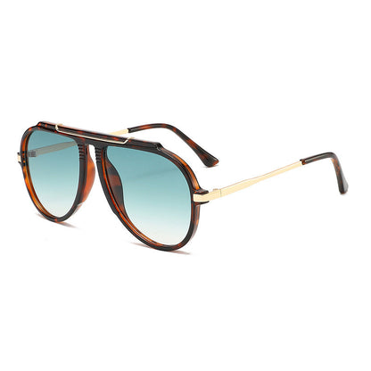 3654 Metal Double-Bridge Aviator Sunglasses Cross-Border E-Commerce Foreign Trade Amazon Fashion Uv400 Unisex
