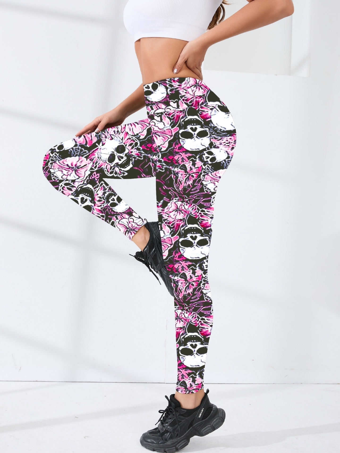 European And American New Cross-Border Yoga Pants, Slim Fit, Christmas Digital Print, Comfortable Sports Casual Outdoor Leggings For Women