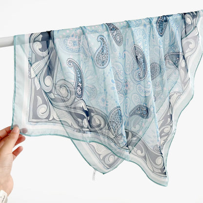 New Breathable Versatile Silk Chiffon Scarf For Women, Also Usable As A Shawl