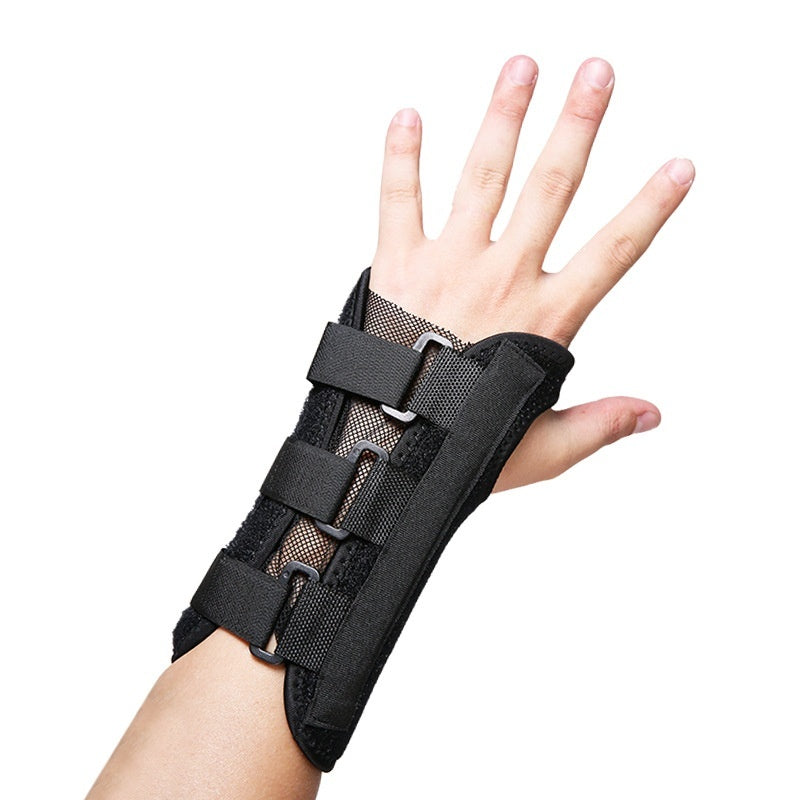 Steel-plate Supported Adjustable Breathable Mesh Wrist Brace For Sports And Sprains