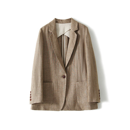Single-breasted Tailored Blazer For Women