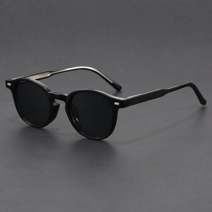 Small-face Green-frame Gradient Tea-colored Sunglasses Stylish Unisex Design With UV Protection