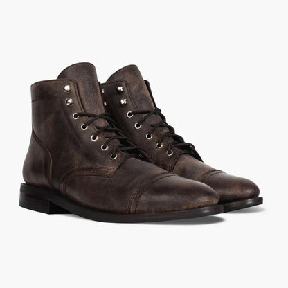 Mens Retro Round-toe Work Boots