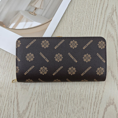 Simple And Stylish Single-zip Multi-cardholder Coin Purse
