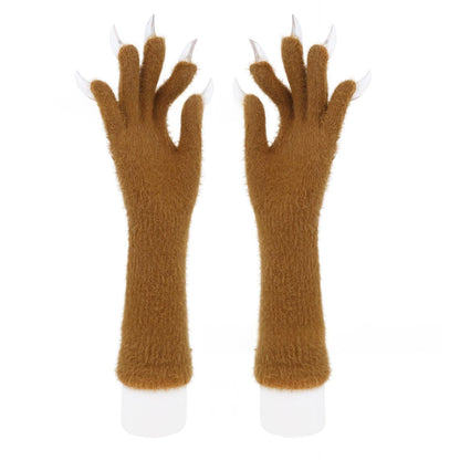 Halloween Silicone Meat Mat Long Gloves