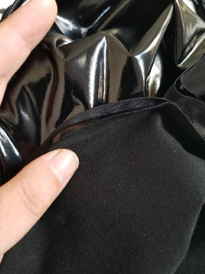 Black Stretch Leather Mummy Plus Bundle Handbag