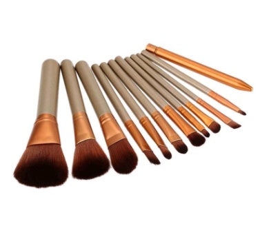 12 Makeup Brush Sets Iron Box Makeup Tools