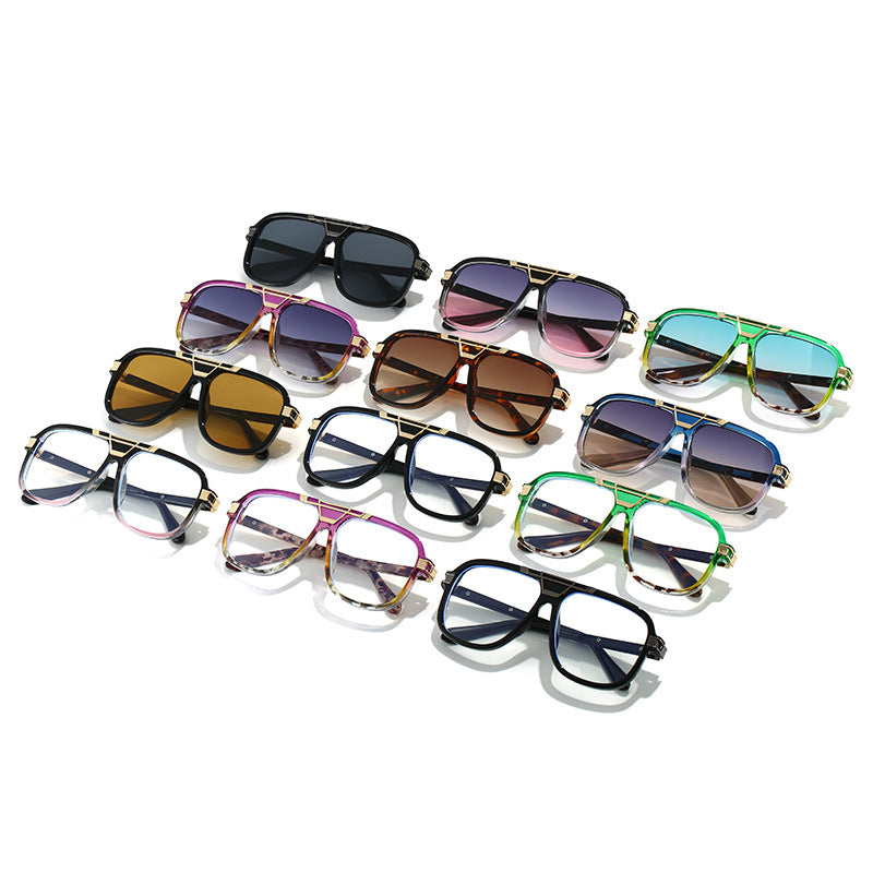 Womens UV-Protective Stylish Dual-Beam Sunglasses