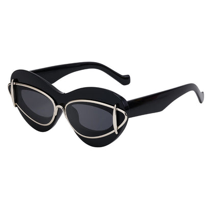 New European And American Fashion Cat-Eye Sunglasses For Women Driving Internet Celebrity Same Style Y2K Small Frame Sunglasses Trendy Sunglas