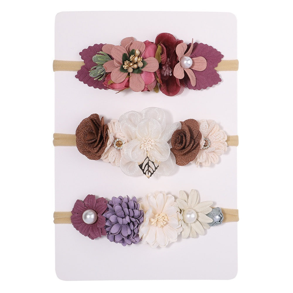 Nylon Fine Hair Band Girls' Headdress Flower