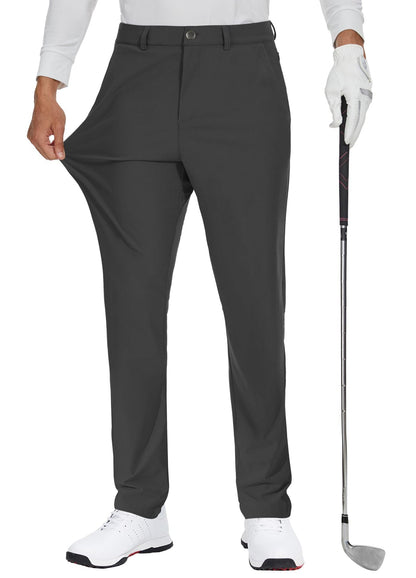 New Men's Outdoor Elastic Quick-Drying Golf Formal Pants Work Business Casual Comfortable Lightweight Trousers