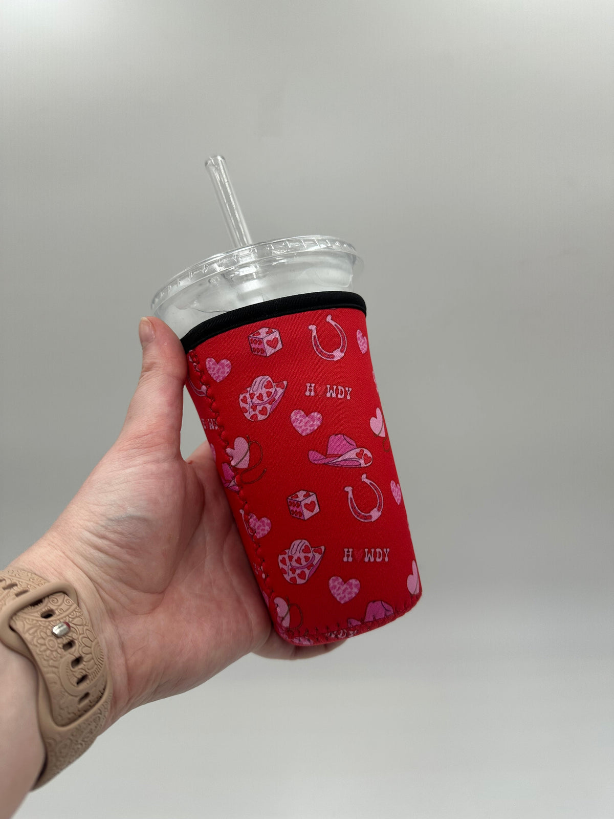 Valentines Howdy Coffee Sleeve