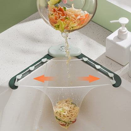 Triangular Sink Drain Rack Kitchen Garbage Filter