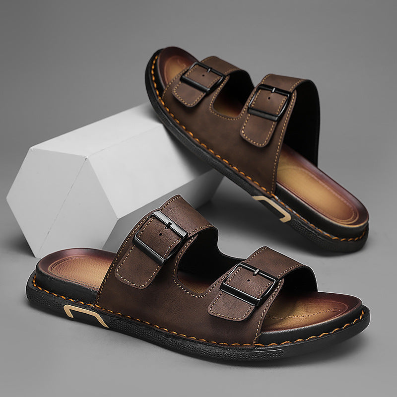 Mens Large-size Outdoor Breathable And Comfortable Soft-soled Sandals