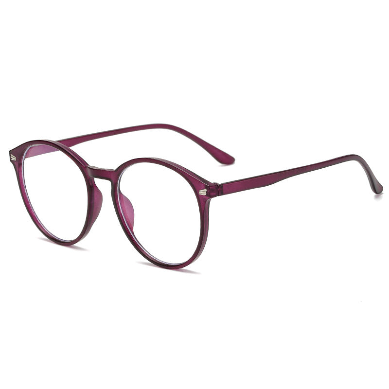 Round-frame Retro Blue-light-blocking Eyeglass Frame