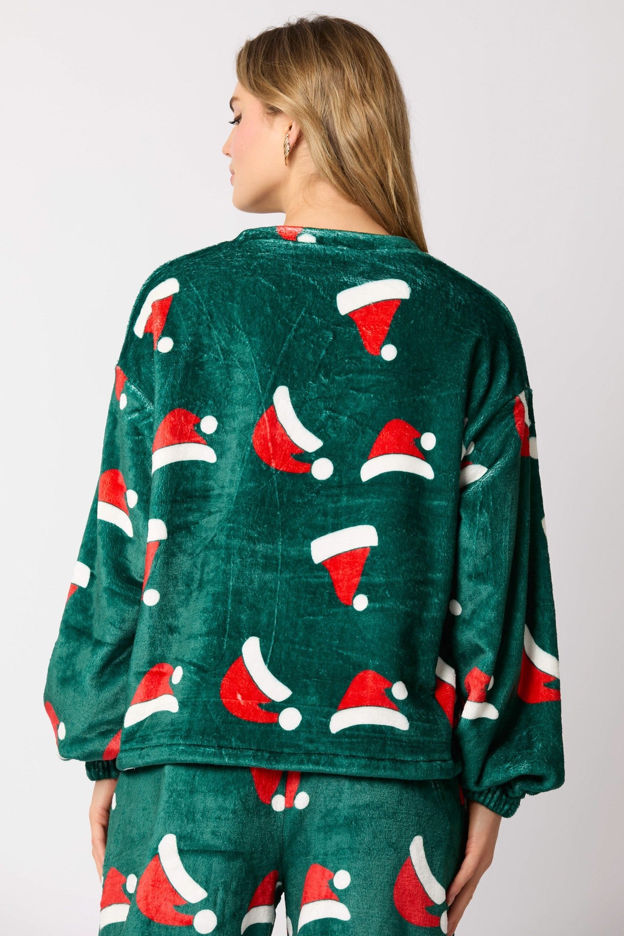 Women's Santa Flannel Pajama Set