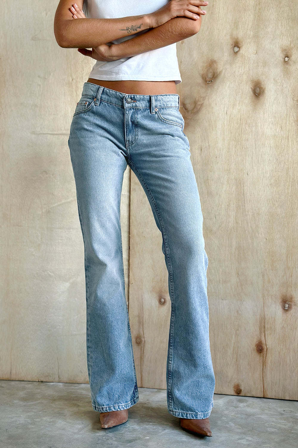 Summer New High-waisted Slightly Flared Jeans For Women