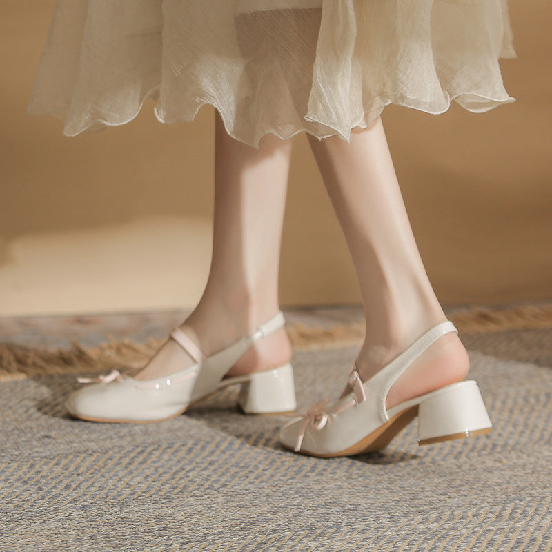 Womens Versatile Sexy Block-heel Pumps