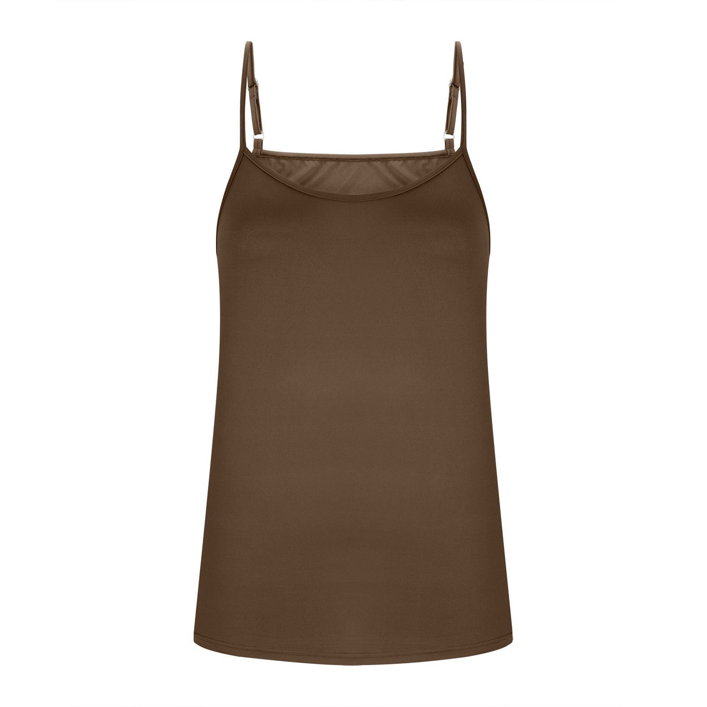 2025 Cross-border Europe And America Amazon New Summer Women's Milk Silk V-neck Adjustable Thin Shoulder Strap Vest Women