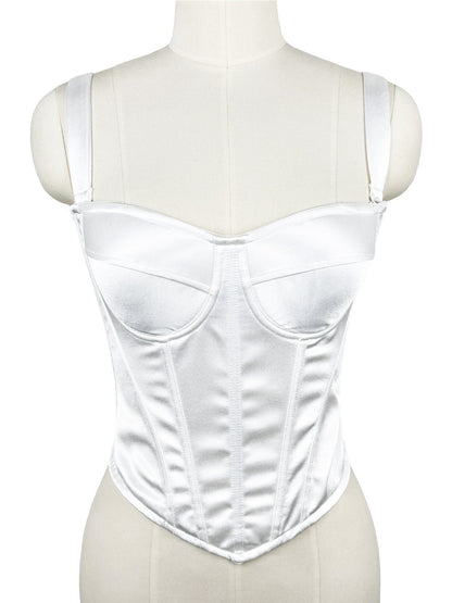 High-End Solid Color Fishbone Bra, Summer Slim-Fit Camisole, Everyday Wear Tube Top For Women With Chest Pads