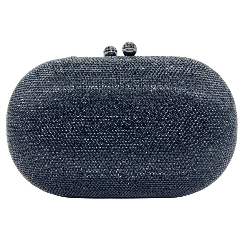 Hot-studded Evening Clutch With A Chain Strap For Banquets