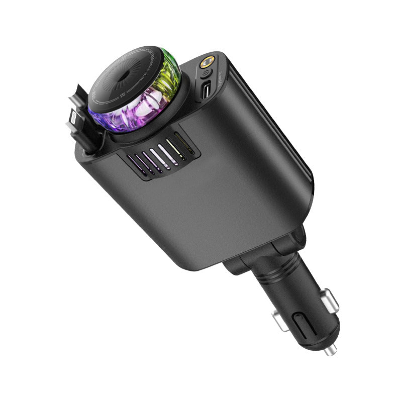Multifunctional Purple Light Car Phone Charger