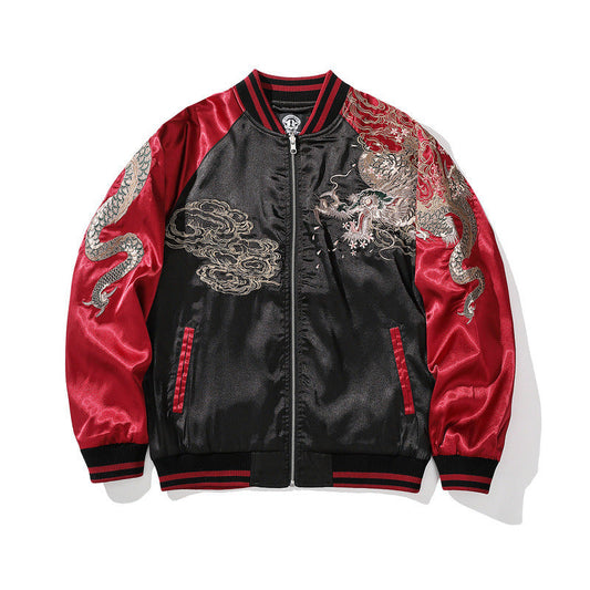 Embroidered Men's Four Sacred Beasts Dragon