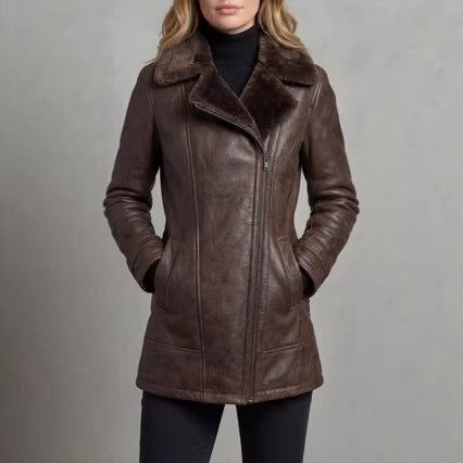 Single-layer Fur-and-leather Jacket Faux-fur Cross-border Fluffy Coat