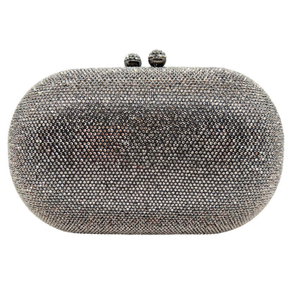 Hot-studded Evening Clutch With A Chain Strap For Banquets