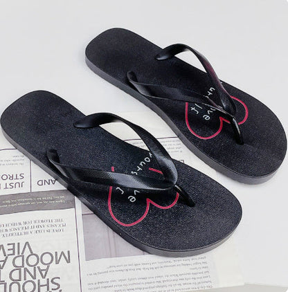 Mens Summer Thick-Soled Non-Slip Outdoor Beach Slippers
