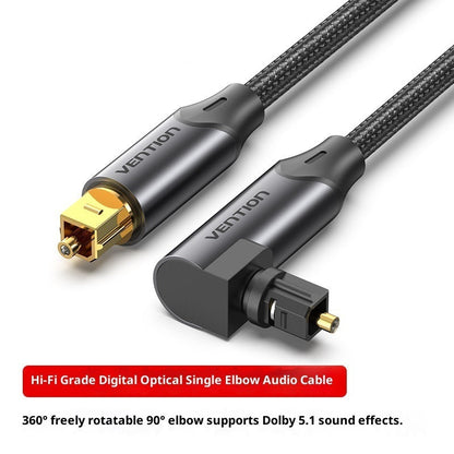 Audio Cable Elbow Audio Amplifier Digital Optical Fiber Signal Spdif Output Cable Speaker TV