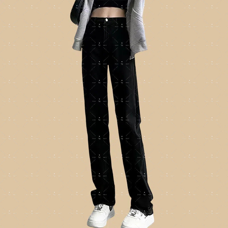 Lace-Strap Bootcut Denim Jeans For Women