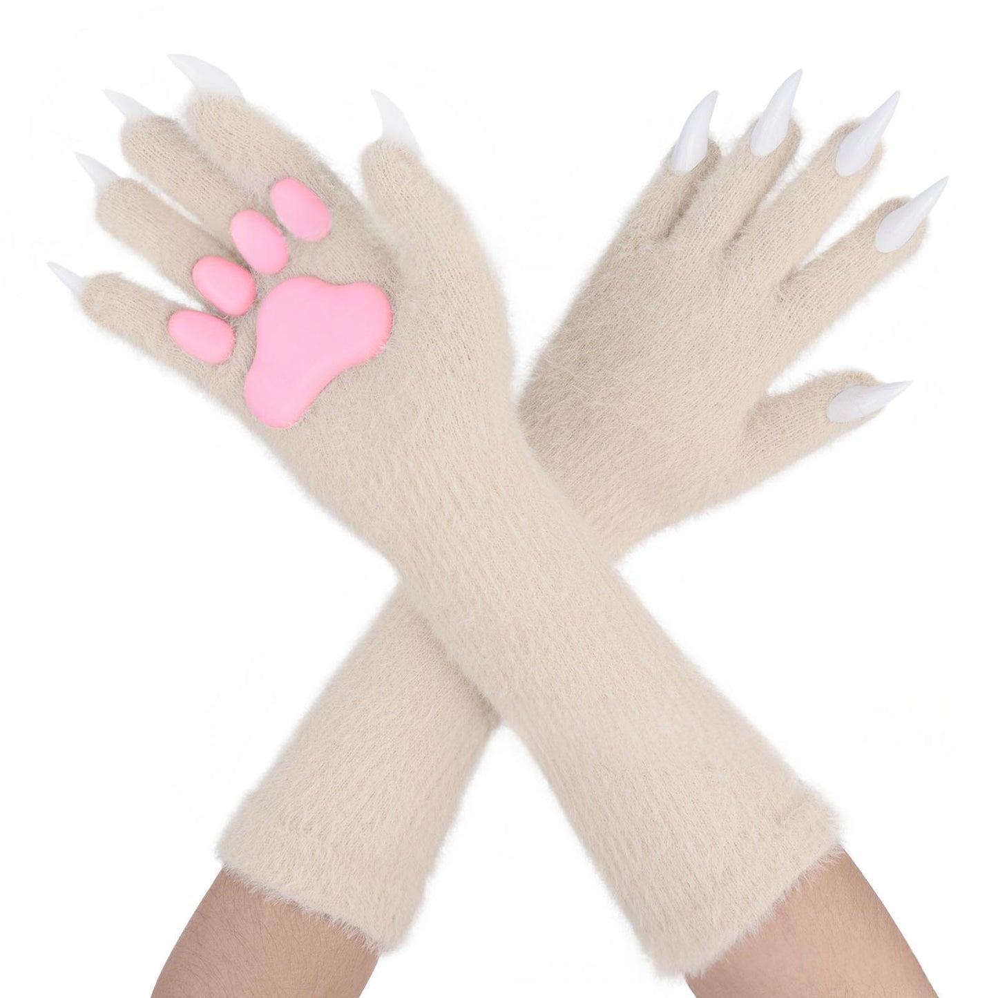 Halloween Silicone Meat Mat Long Gloves
