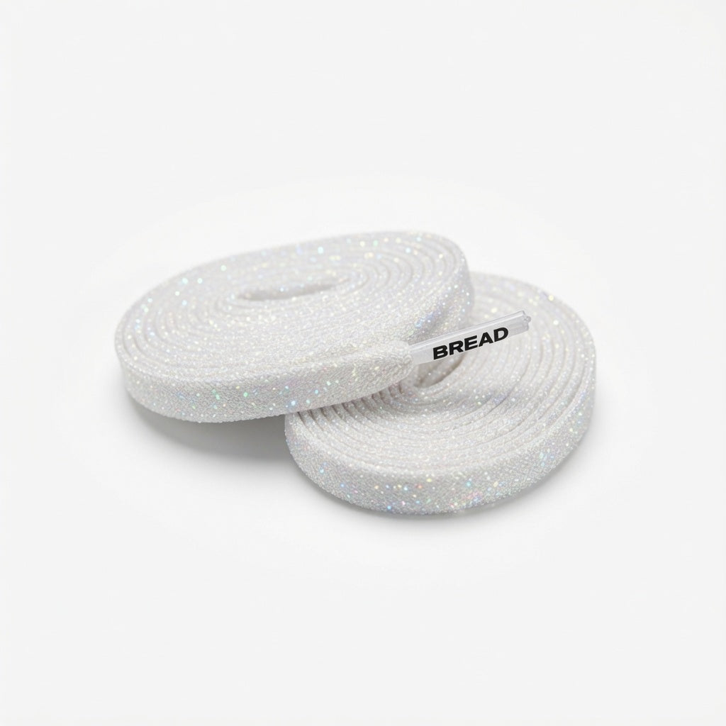 Sparkly Flat Bread Laces