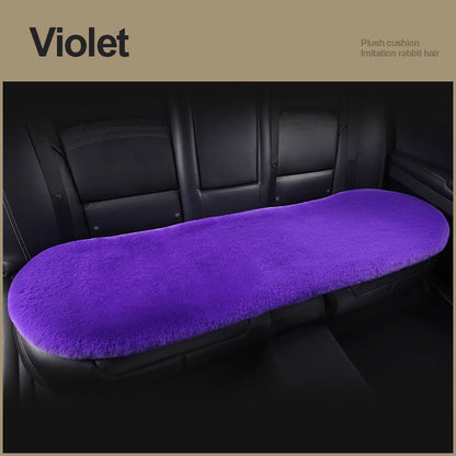 Car Seat Winter Plush Single Seat Square Cushion