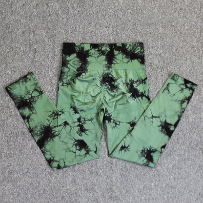 Women's Printed Tie-dye Seamless Skinny Yoga Pants
