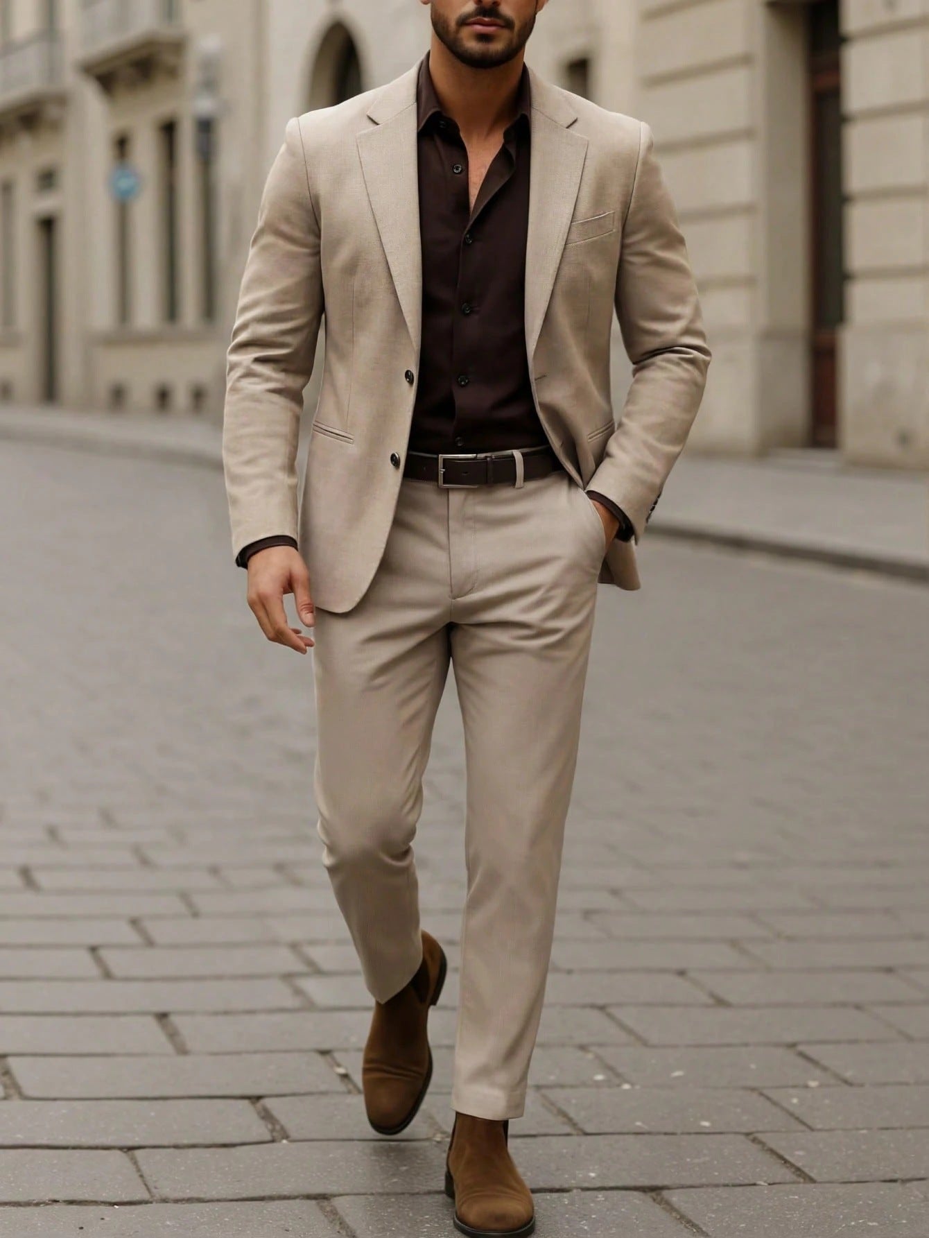Mens Business Formal Suit Set