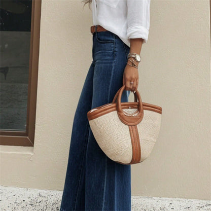 New American-style Loose-fitting High-waisted Figure-flattering Flared Wide-leg Denim Pants That Drag On The Floor